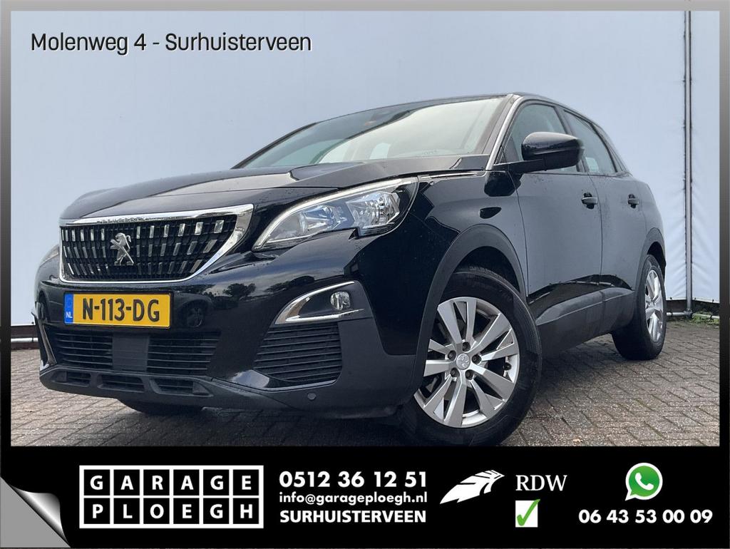 Peugeot 3008 1.2 PureTech Allure Carplay Stoelverw. Trekhaak, Zwart, Bedrijf, Handgeschakeld, SUV of Terreinwagen