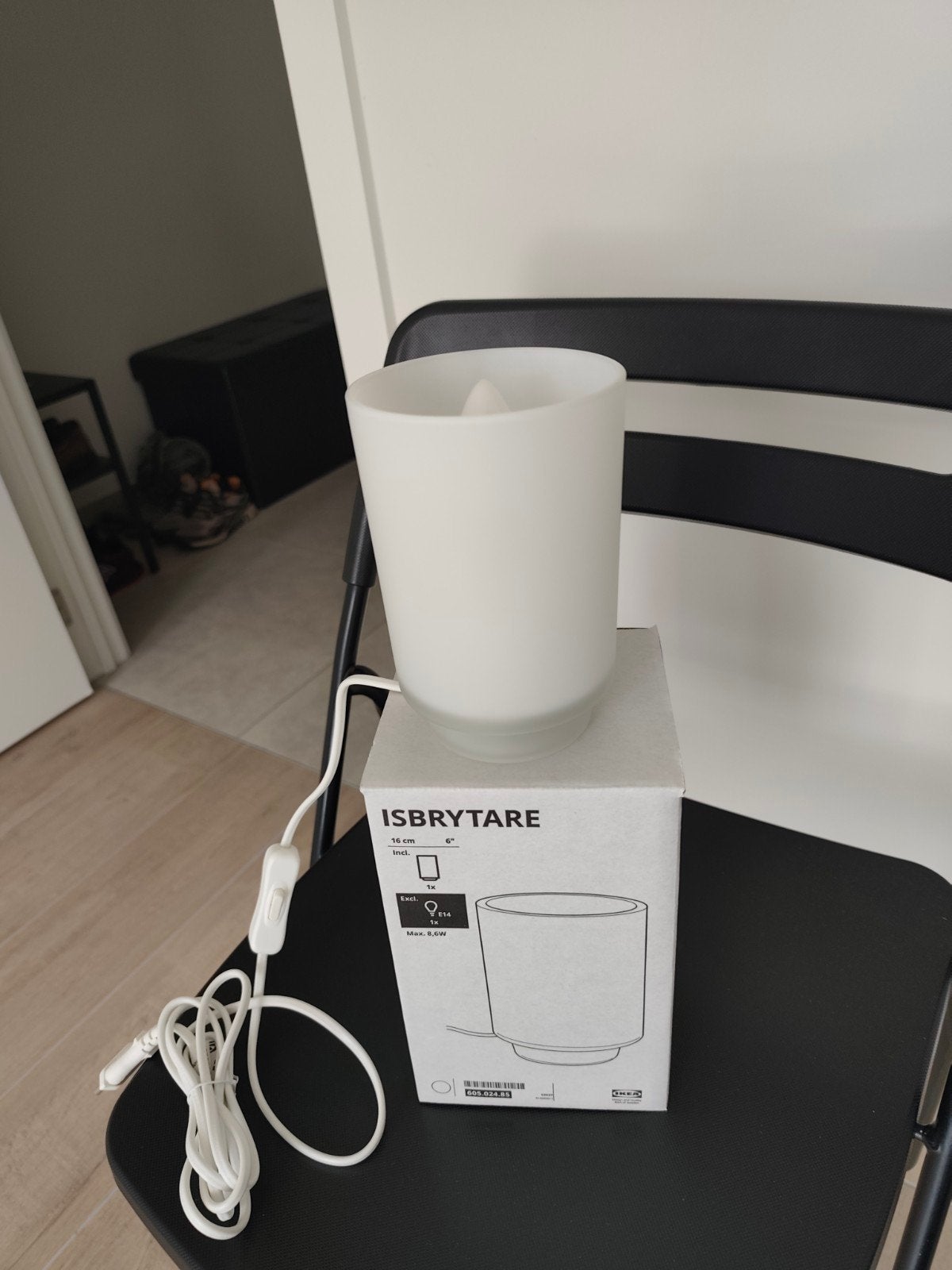 2x IKEA ISBRYTARE tafellampen met doos (mat glas), Ophalen, Zo goed als nieuw, Glas, IKEA