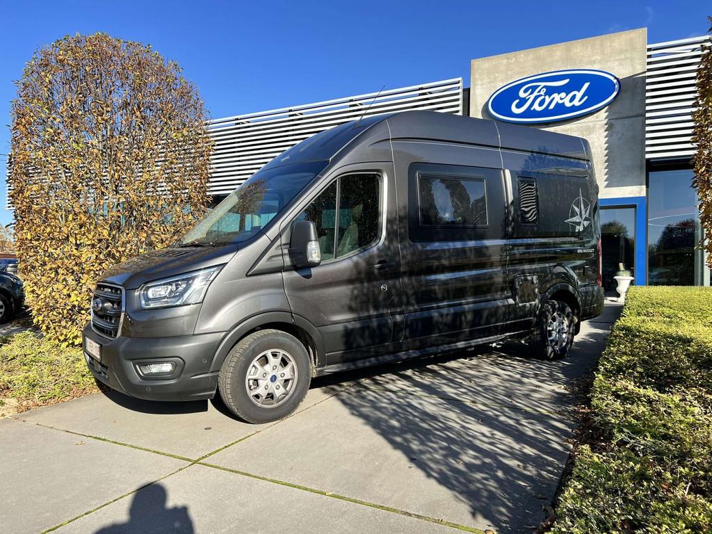 Ford Transit Camper 350L Big Nugget 2.0 Ecoblue met 185 PK!, Automaat, Stof, Gebruikt, Bedrijf