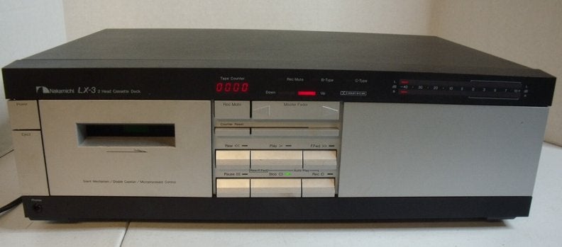 NAKAMICHI LX-3 2 Head Cassette Vintage ( A Reparer), Enlèvement ou Envoi, Double, Autres marques, Auto-reverse