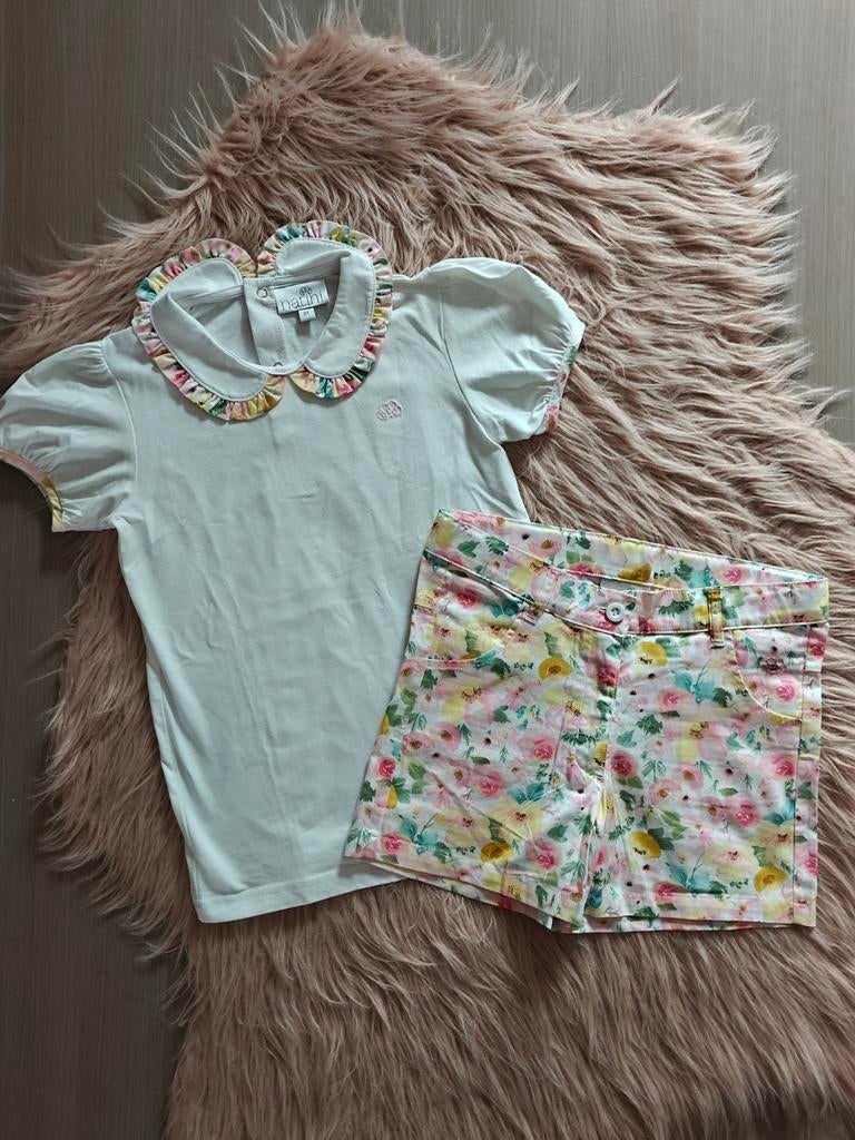 Natini set 8 jaar, Kinderen en Baby's, Meisje, Zo goed als nieuw, Shirt of Longsleeve, Natini