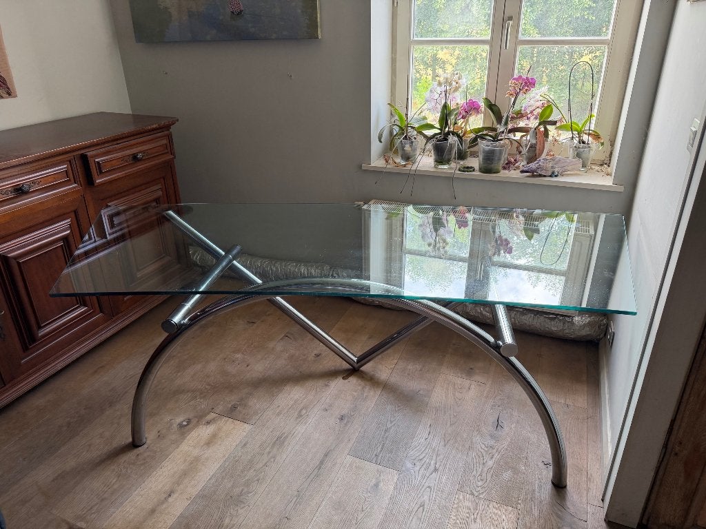 bureau en verre, Autres marques, Autres types, Comme neuf, Enlèvement