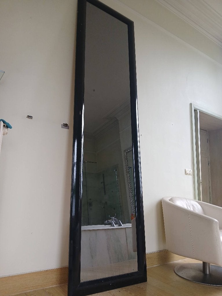 Grote rechthoekige spiegel van 300×80, Ophalen, Rechthoekig
