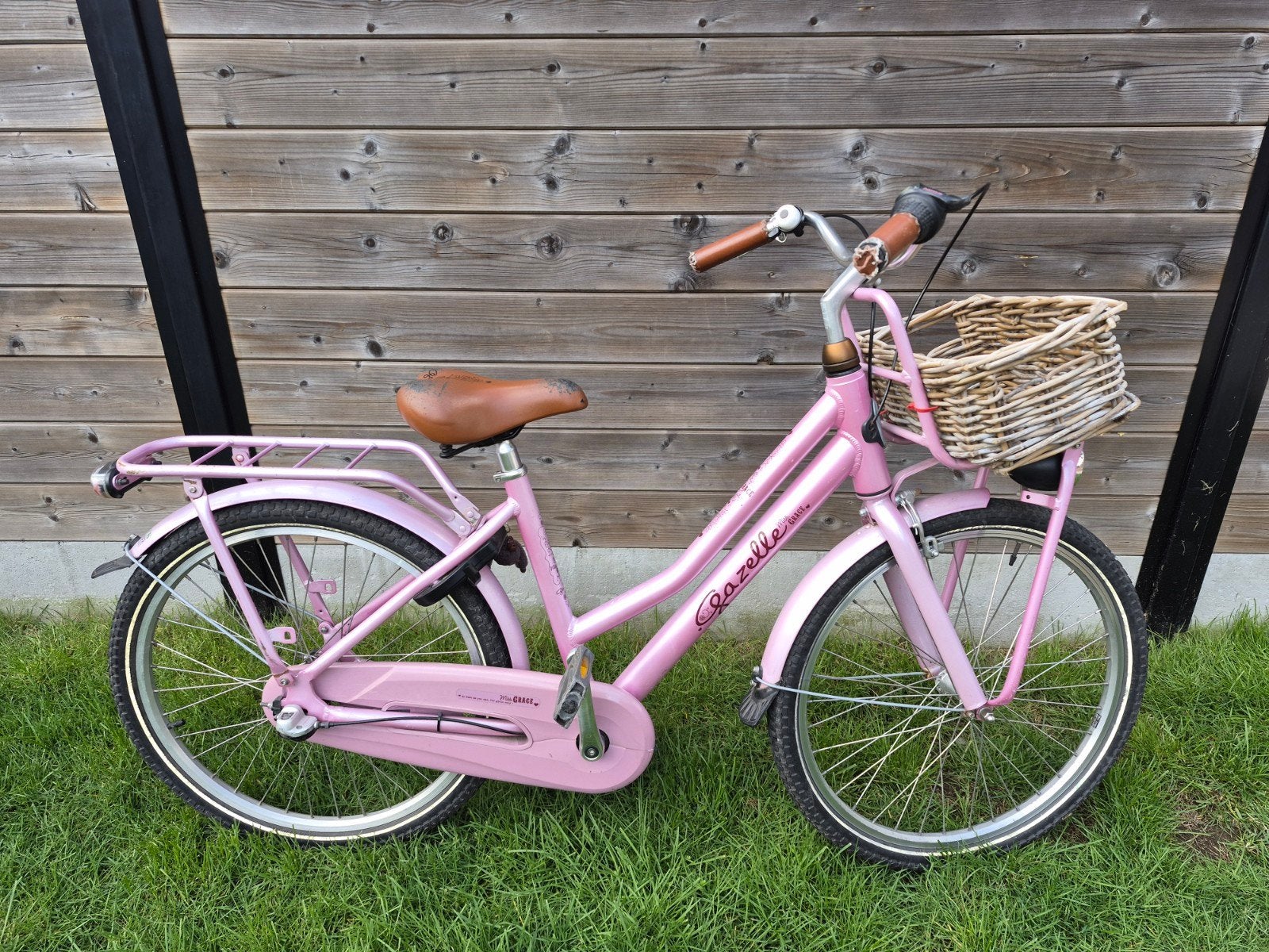 Meisjesfiets met mandje, Ophalen, 22 inch, Gebruikt, Versnellingen