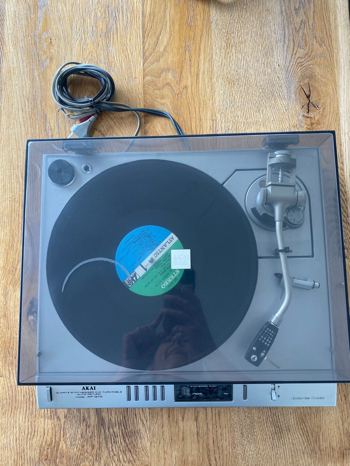 Akai Quartz Synthesizer D.D. turntable auto-return AP-Q70, Ophalen, Gebruikt, Platenspeler, Akai