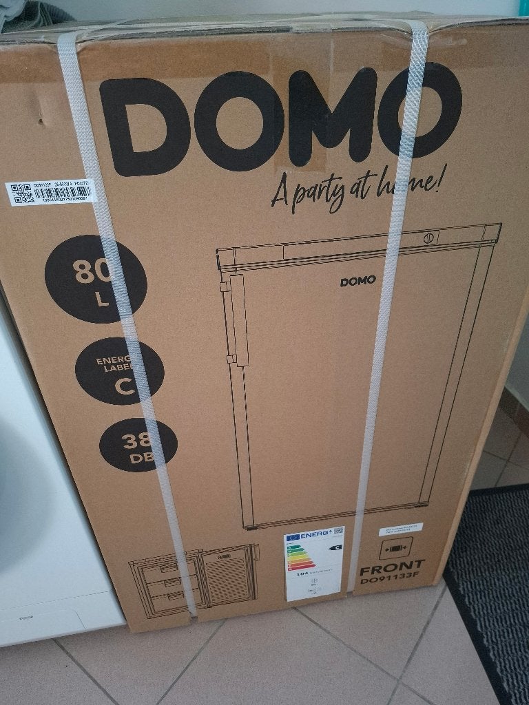 Domo diepvries zwart  80L nieuw, Enlèvement, Neuf, Autoportant, Congélateur