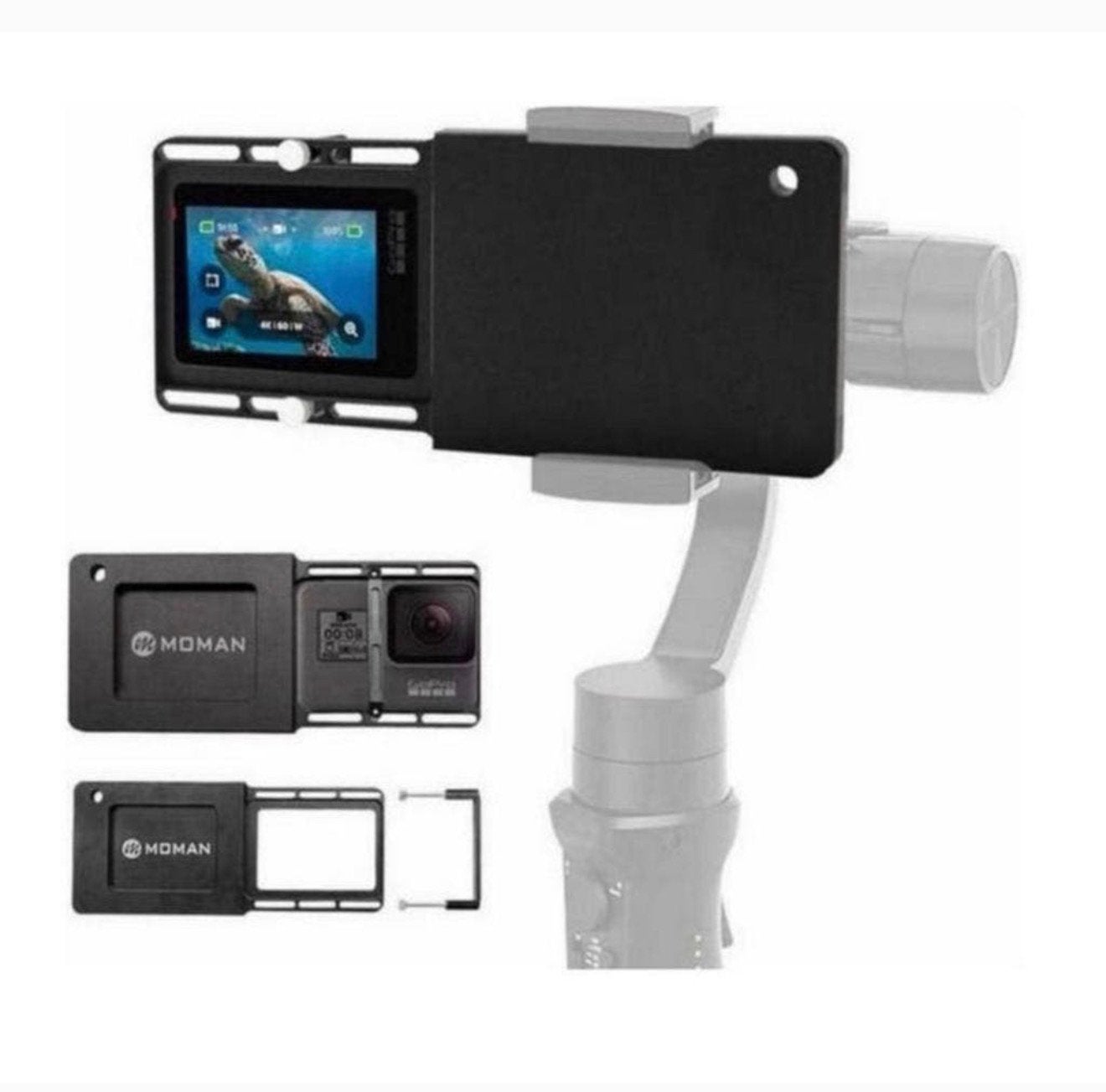 GoPro Adapter Mount Plate 3+ 4 5 6 7 Zhiyun Smooth DJI Osmo, Audio, Tv en Foto, Ophalen of Verzenden, Nieuw, DJI