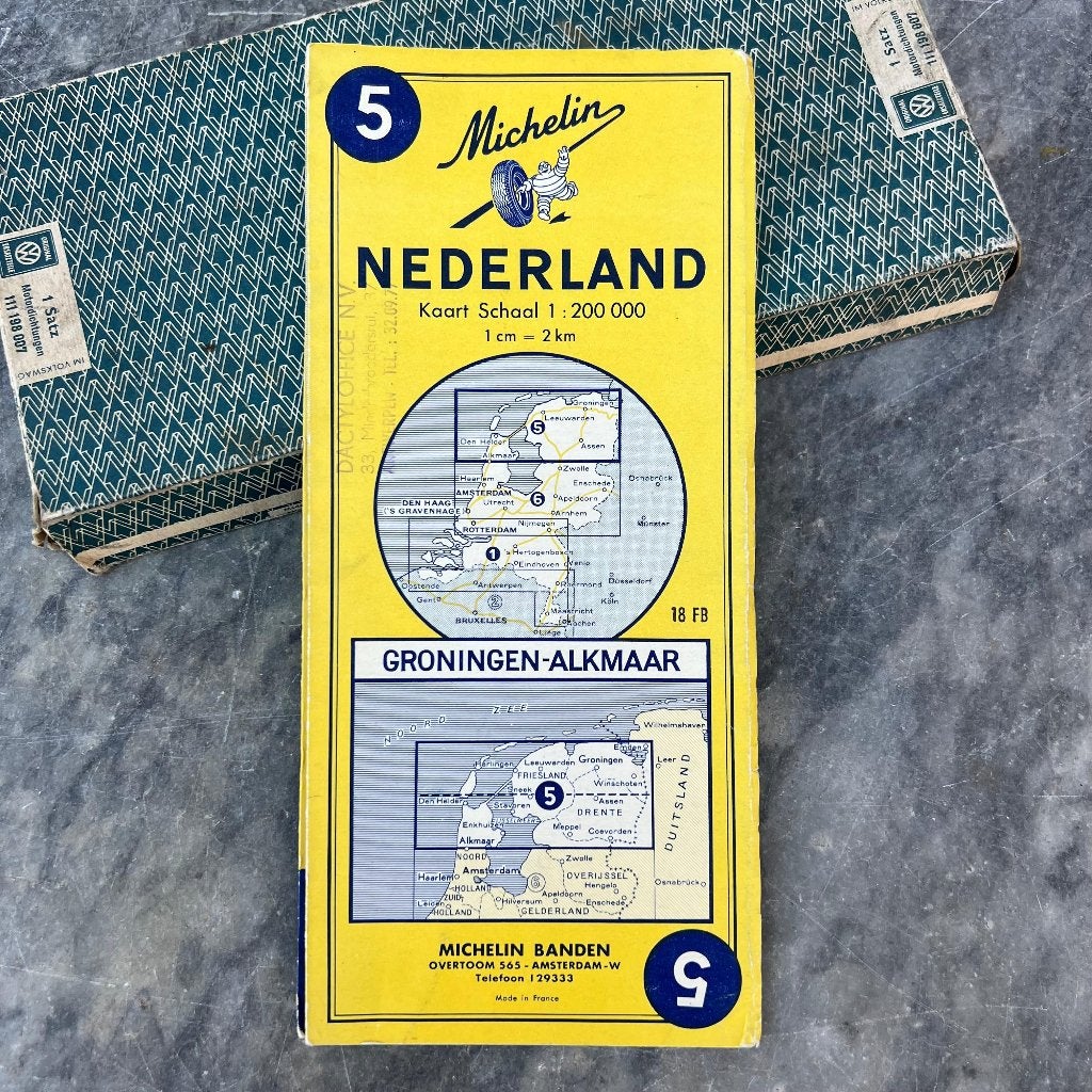Carte des itinéraires des voitures VW Classic Michelin 63/64, Autos : Divers, Accessoires de voiture, Enlèvement ou Envoi, Utilisé