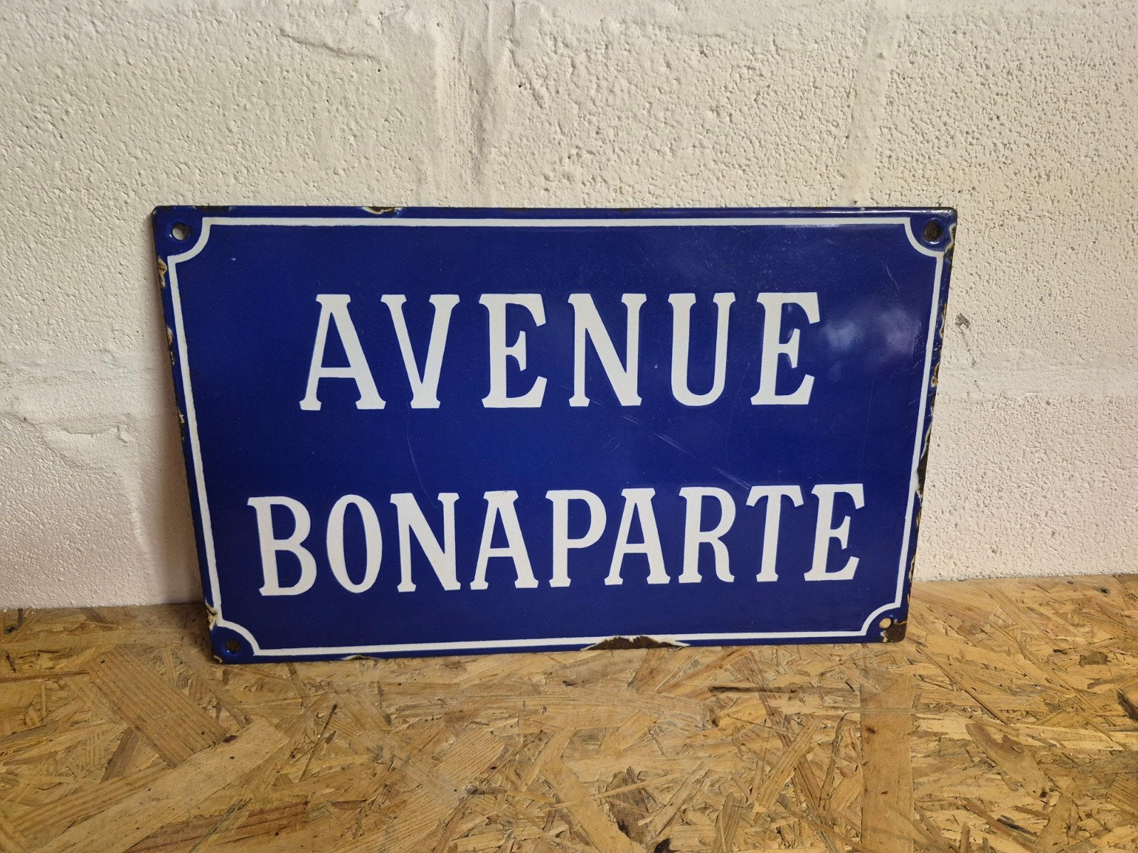 Plaque de rue "Bonaparte", Napoléon, empire., Enlèvement