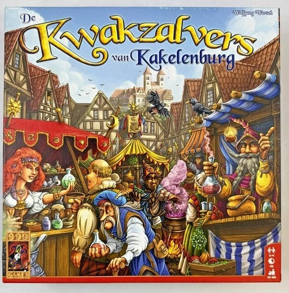 999 Games de kwakzalvers van Kakelenburg gezelschapsspel, Hobby en Vrije tijd, Een of twee spelers, Verzenden, Zo goed als nieuw