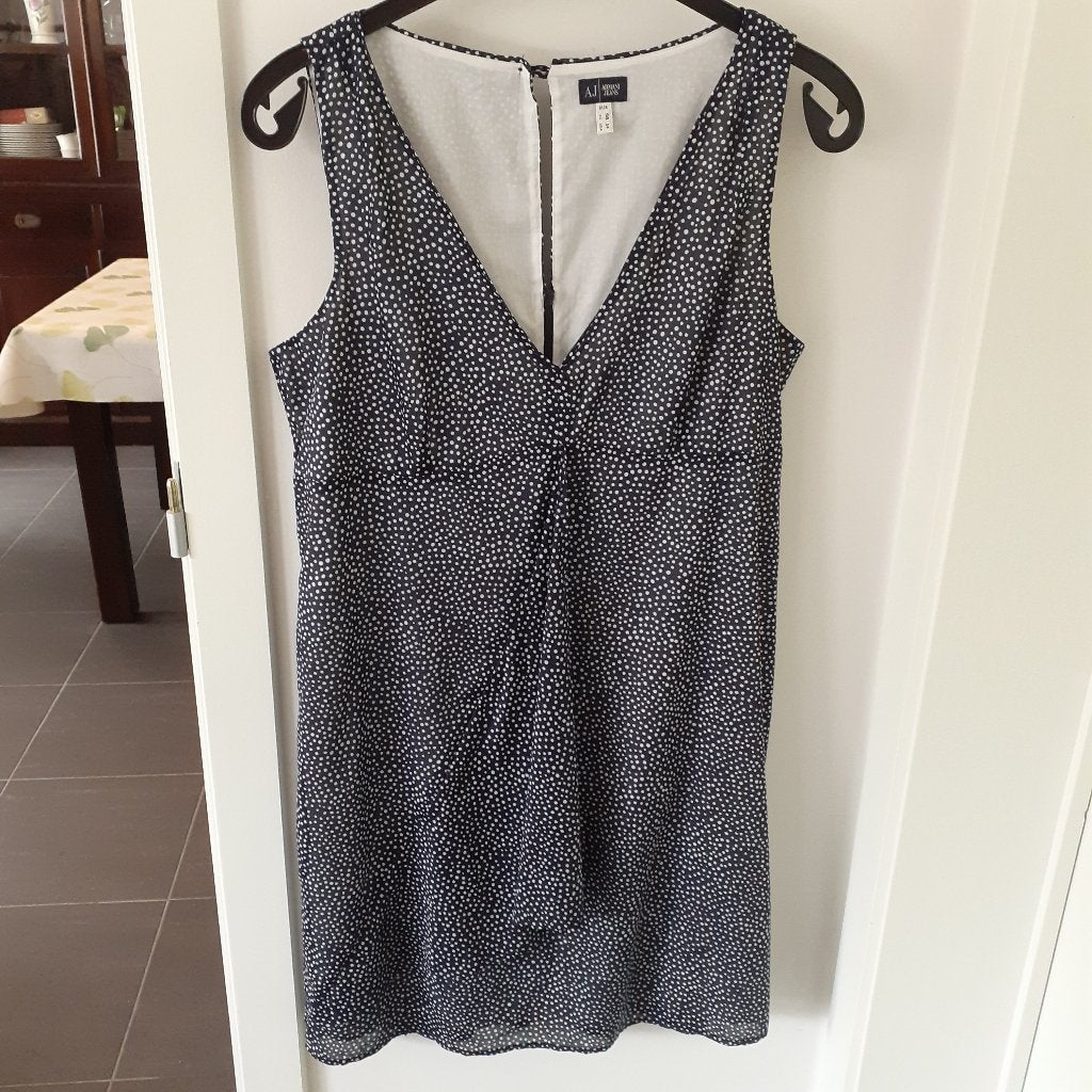 ARMANI JEANS Zwarte jurk Maat: (it) 50 = 42- 44   Prijs: € 5, Kleding | Dames, Zwart, Maat 42/44 (L), Ophalen of Verzenden, Zo goed als nieuw