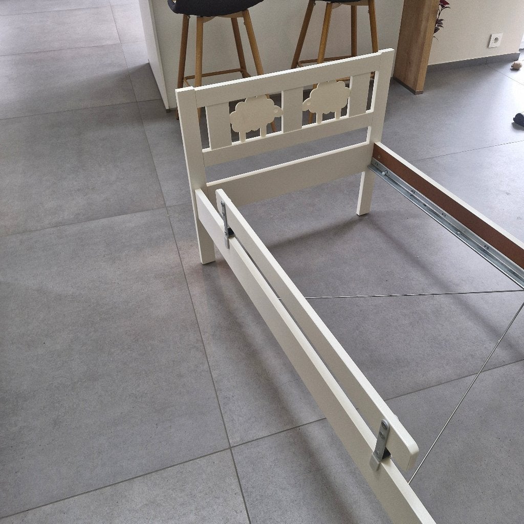 Lit ikea kritter pour enfant + matelas, Sommier à lattes, 70 à 85 cm, Enlèvement, Utilisé
