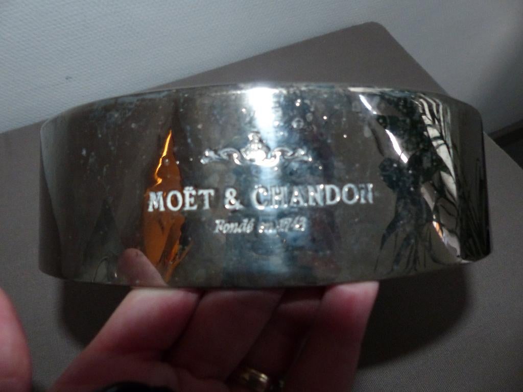 Vintage asbak Moët & Chandon - gebruikte staat, Verzamelen, Ophalen of Verzenden, Gebruikt, Asbak
