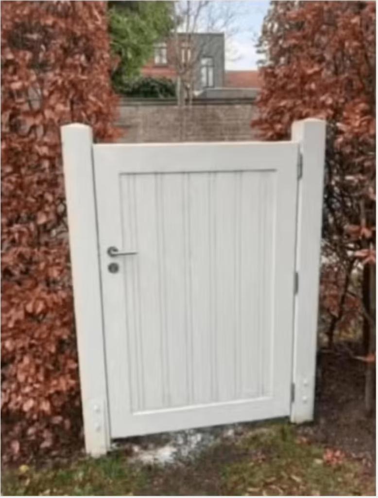 Exclusieve Padouk Tuinpoort – Massief Hardhout, Tuin en Terras, Tuinpoorten, Gebruikt, Ophalen