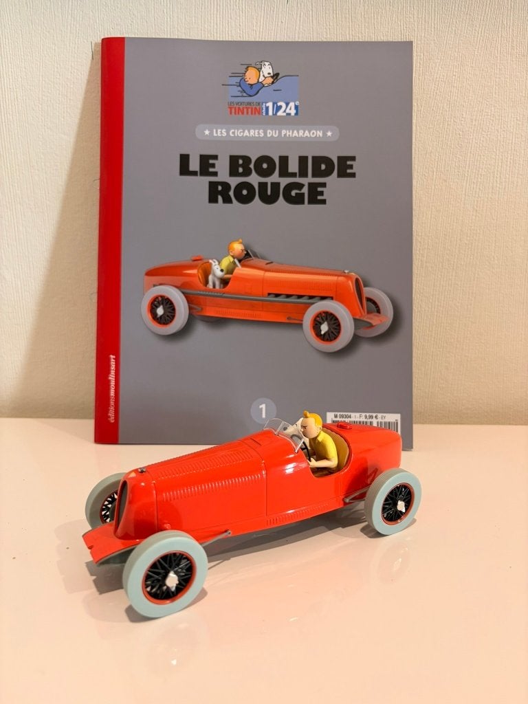 Kuifje auto Le Bolide Rouge, Ophalen of Verzenden, Kuifje, Zo goed als nieuw, Beeldje of Figuurtje