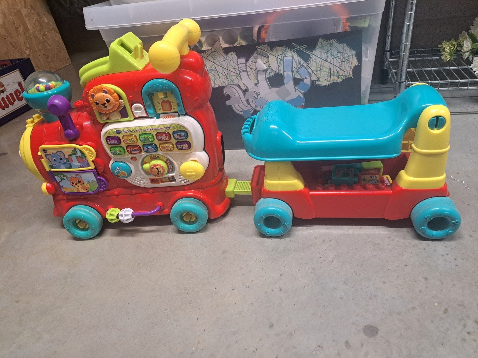 vtech trein met blokken, Kinderen en Baby's, Ophalen