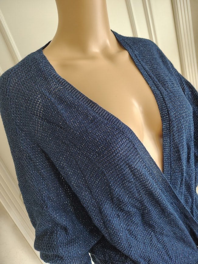 Leuke shrug feestelijke vest gilet blouse van sfera, Neuf, Enlèvement ou Envoi, Taille 36 (S), Bleu