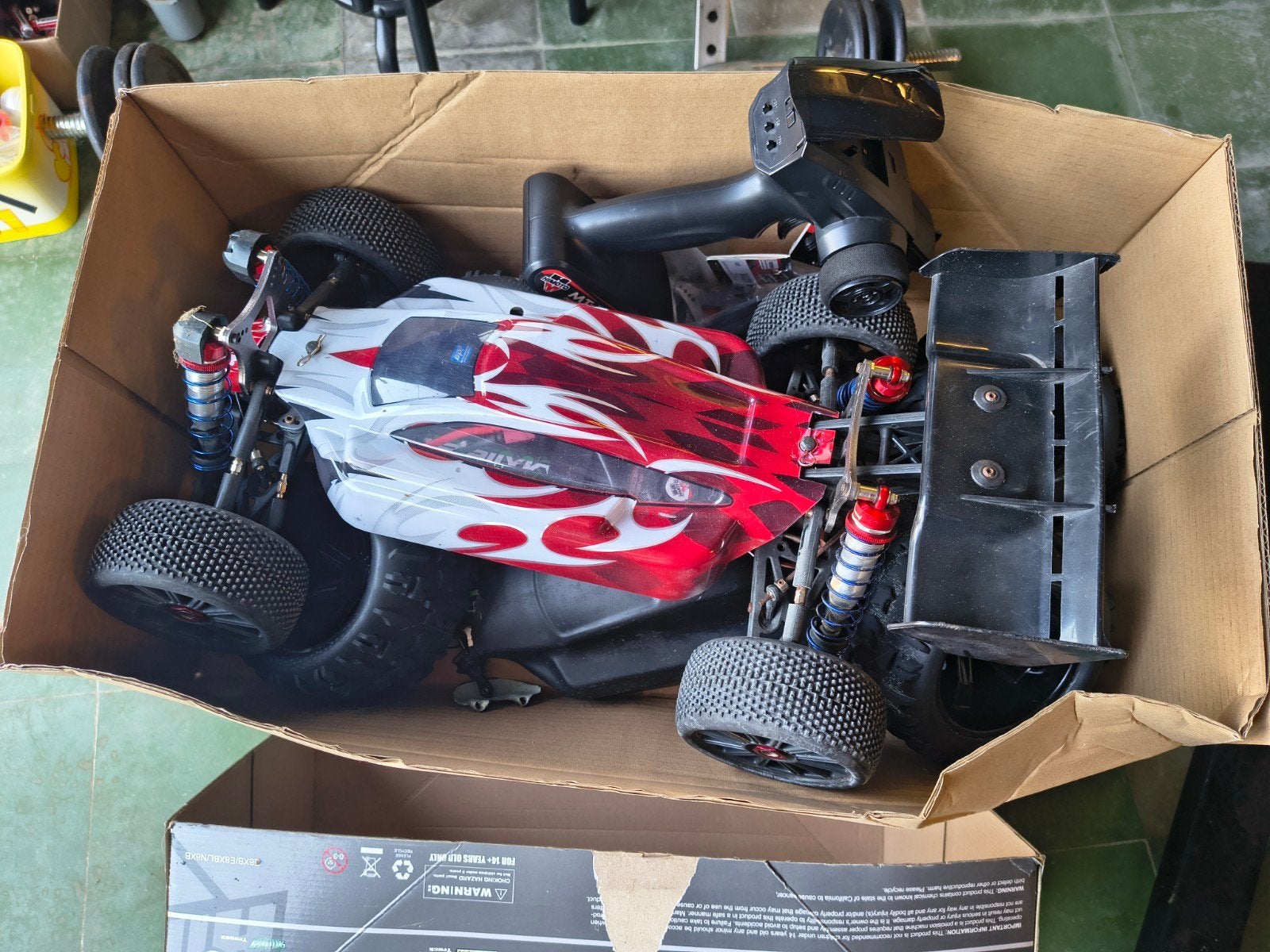 Nitro 1/8 auto, Ophalen