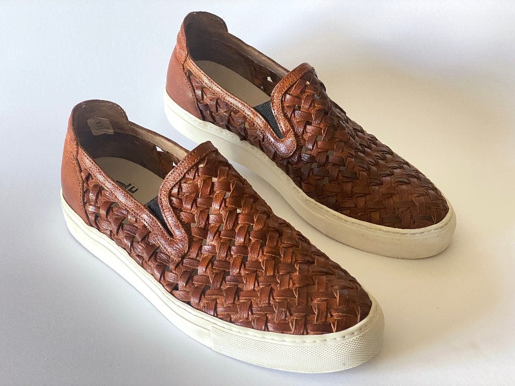 Gevlochten zomerschoenen van exclusief merk Area Forte, Kleding | Heren, Schoenen, Bruin, Ophalen of Verzenden, Zo goed als nieuw