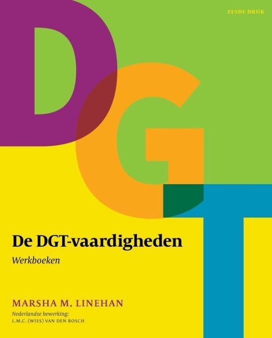 De DGT-vaardigheden Werkboeken, Enlèvement ou Envoi, Marsha M. Linehan, Psychologie cognitive, Comme neuf