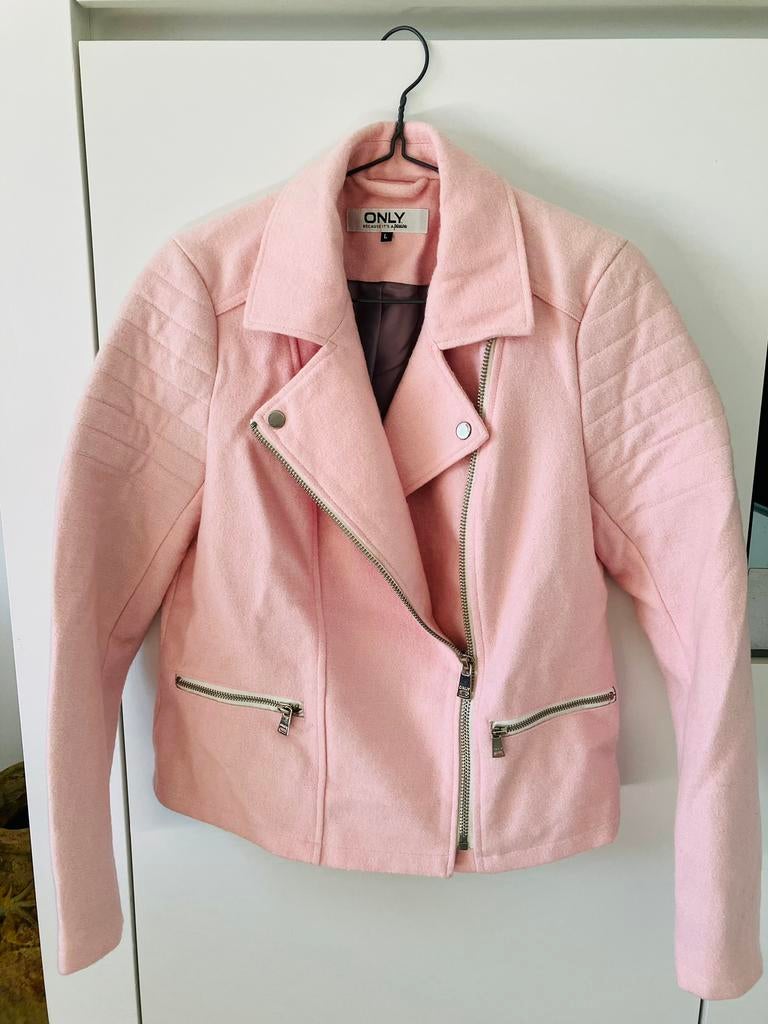 Bikerjack rose L, Ophalen of Verzenden, Gedragen, Maat 42/44 (L), Jasje