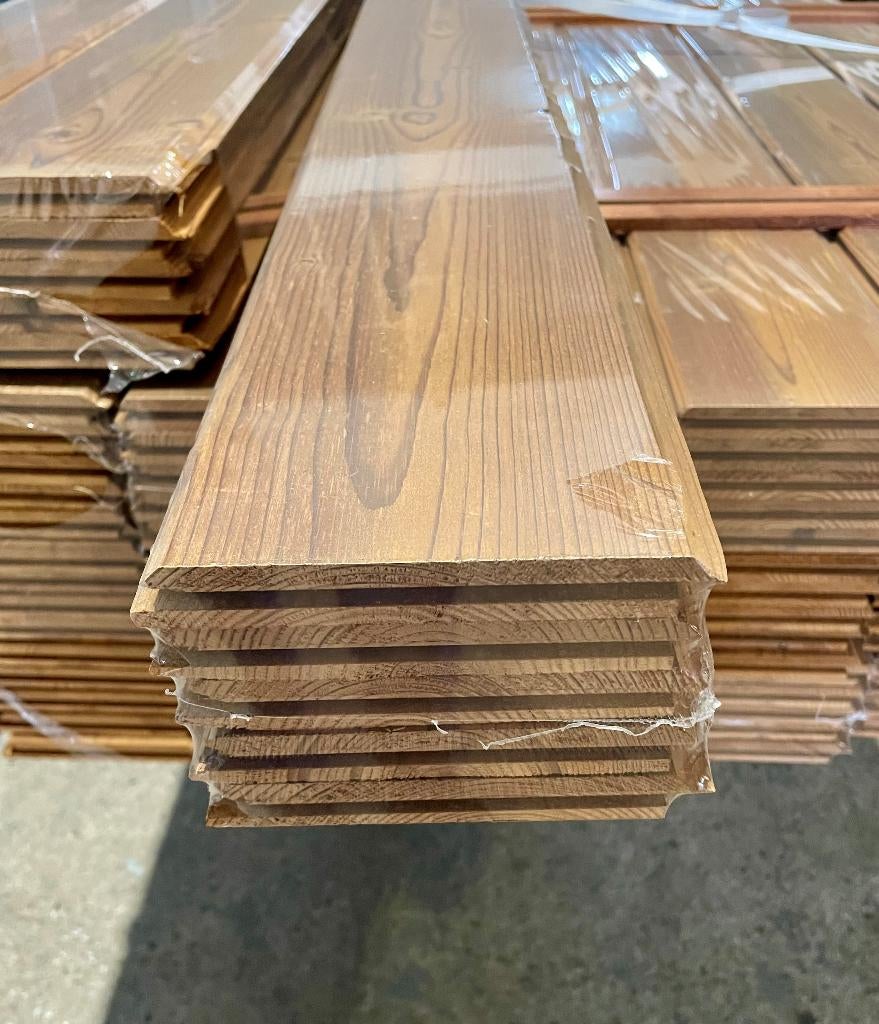 ACTIE : Thermowood / thermo grenen plank / planchette 18mm, Doe-het-zelf en Bouw, Hout en Planken, Geïmpregneerd, Minder dan 25 mm