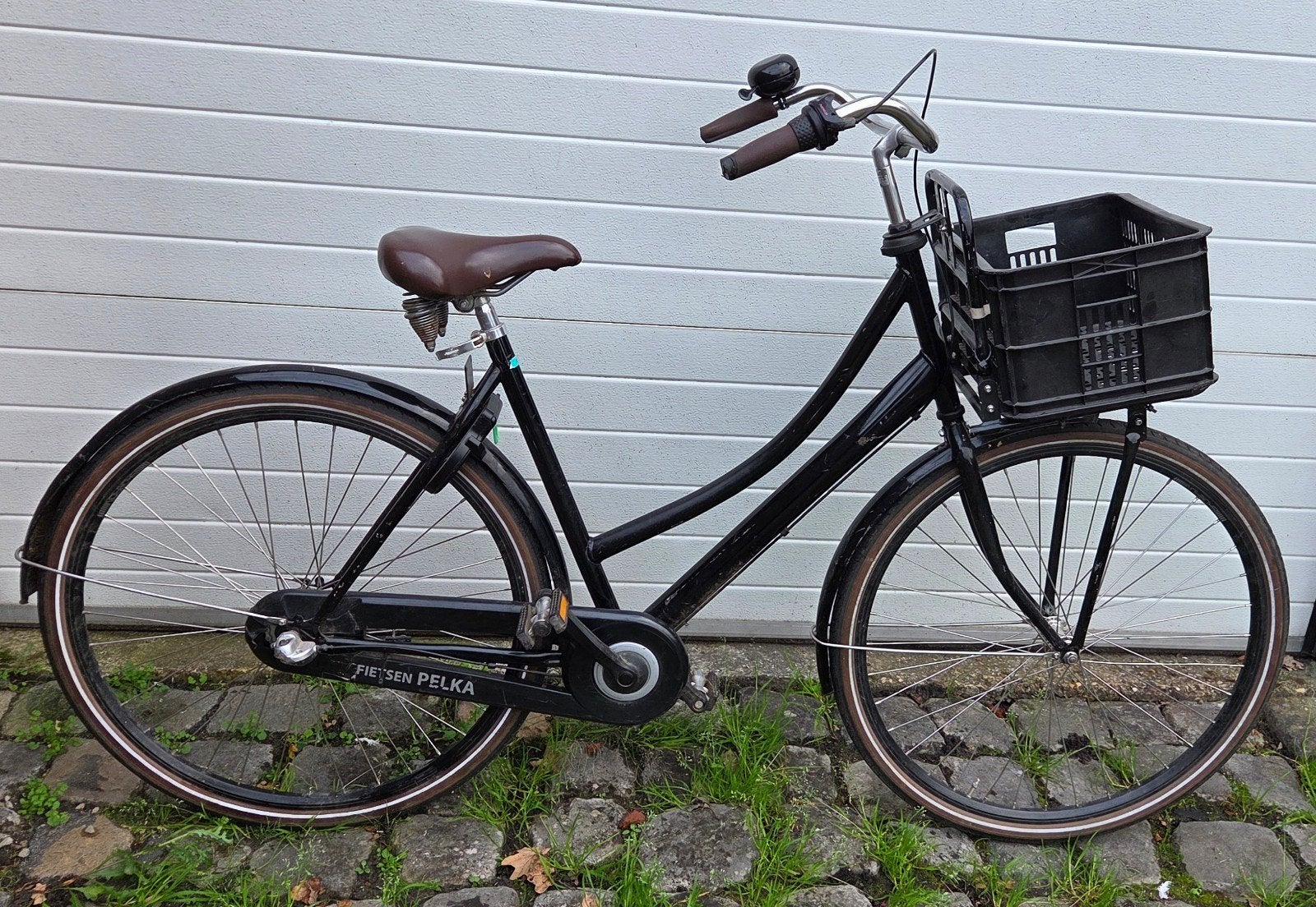 damesfiets, Ophalen