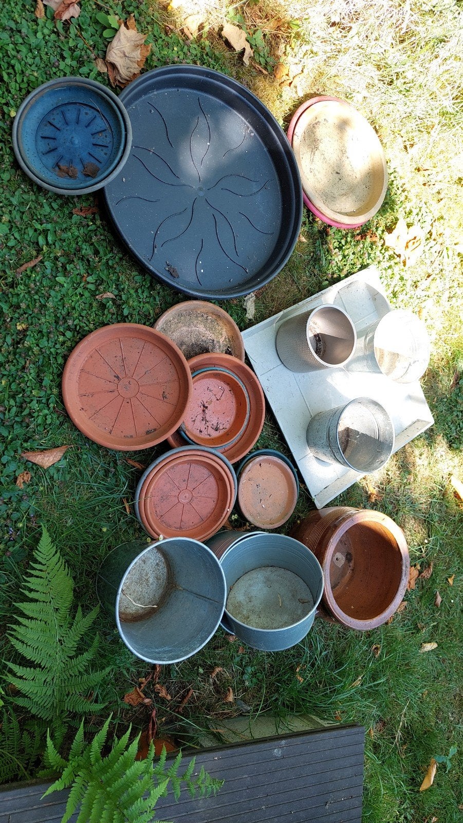 Ensemble pots zinc , sous pots différents modèles et tailles, Jardin & Terrasse, Enlèvement