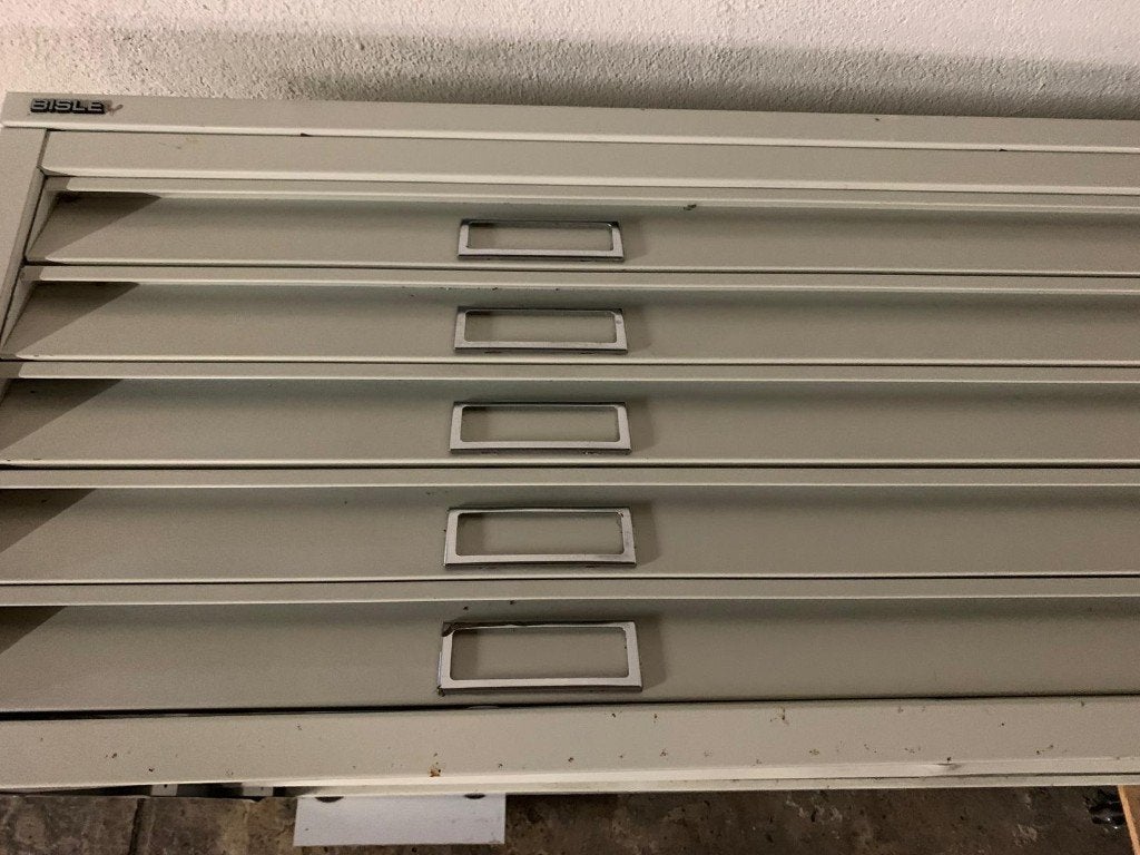 Bisley A0 10-laden formaat tekeningkast, Ophalen, Gebruikt, 100 tot 150 cm, 75 cm of meer