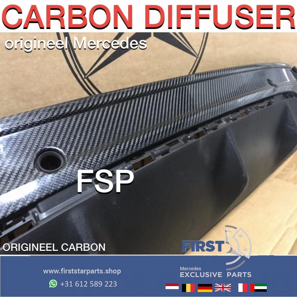 A2058854005 W205 C63 C63S AMG CARBON DIFFUSER Mercedes C KLA, Utilisé, -, -, Enlèvement ou Envoi