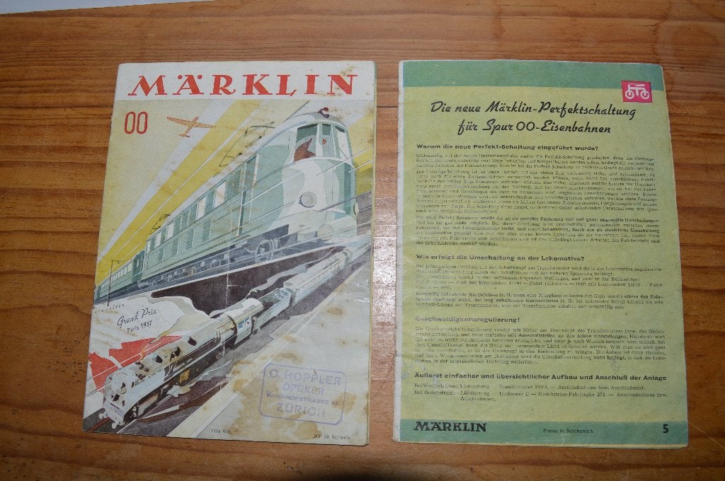 Märklin 00 : Kataloog 1938 ZELDEN, Wisselstroom, Gebruikt, Analoog, Märklin