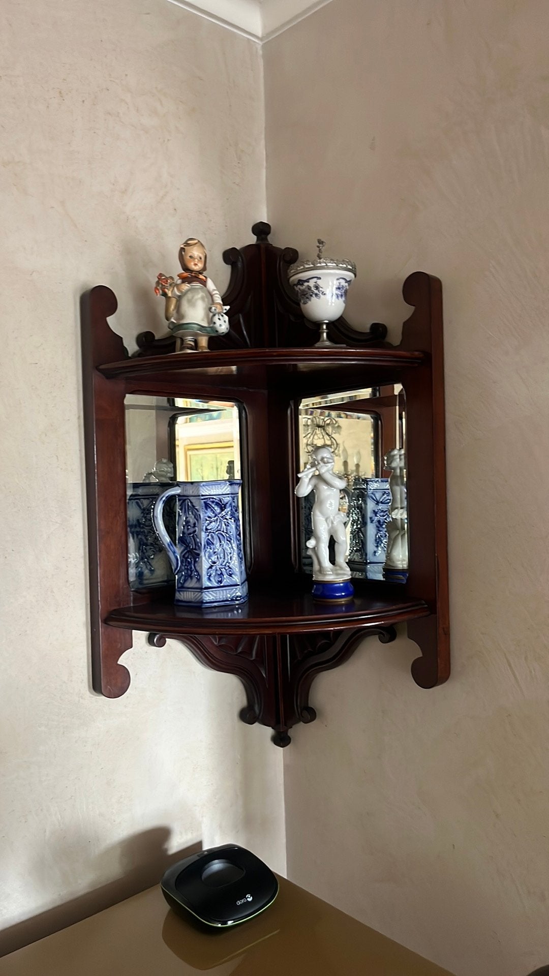 Houten hoekkast om te hangen, Antiek en Kunst, Ophalen