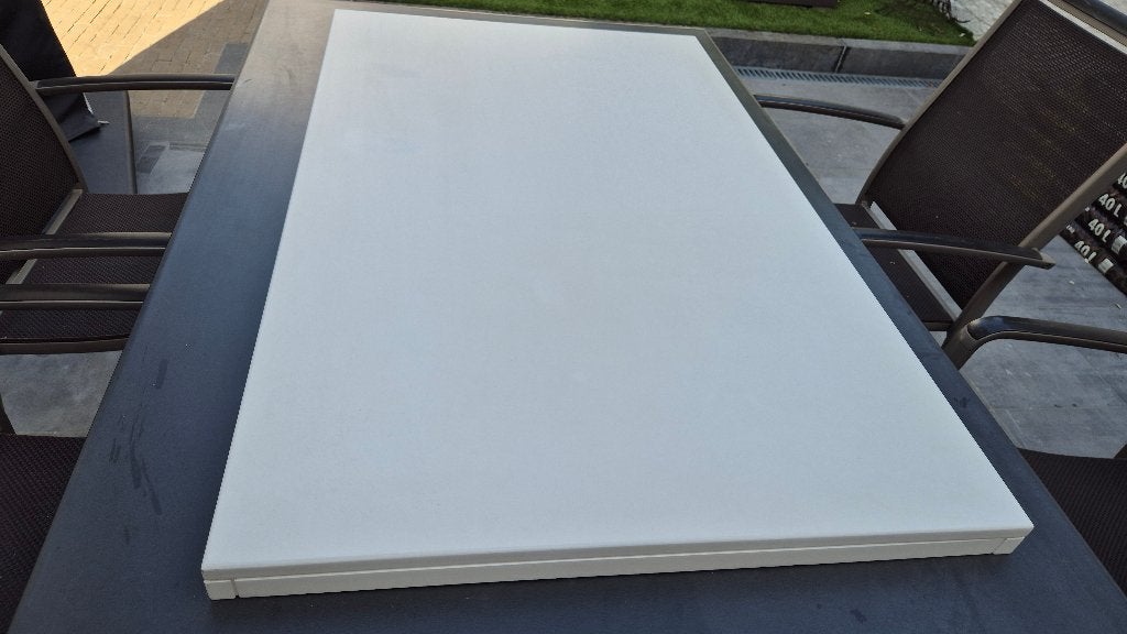 Kantoortafel, Ophalen, 118 cm, Wit, 72 cm