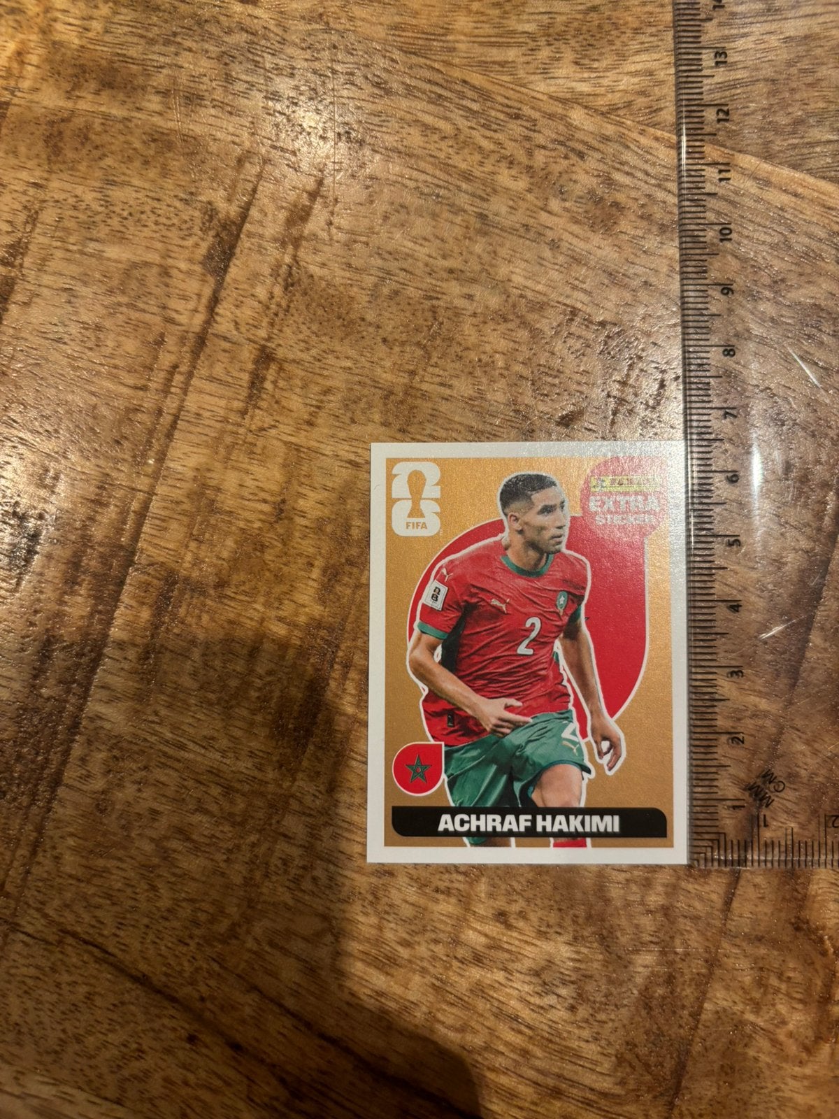 Autocollant supplémentaire Panini - Achraf Hakimi doré, Collections, Autocollants, Enlèvement ou Envoi