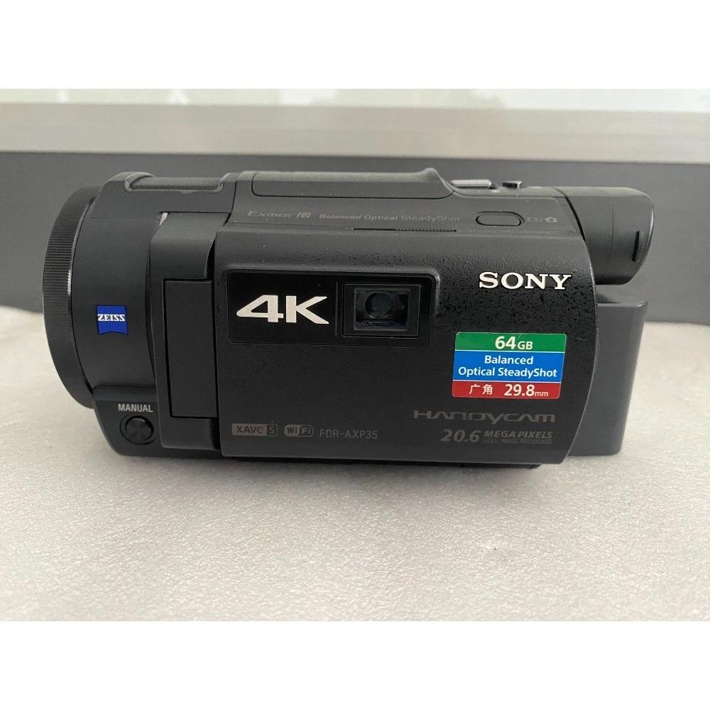 SONY FDR-AXP35 4K videocamera, Audio, Tv en Foto, Videocamera's Digitaal, Gebruikt, Ophalen of Verzenden, 8 tot 20x, Full HD
