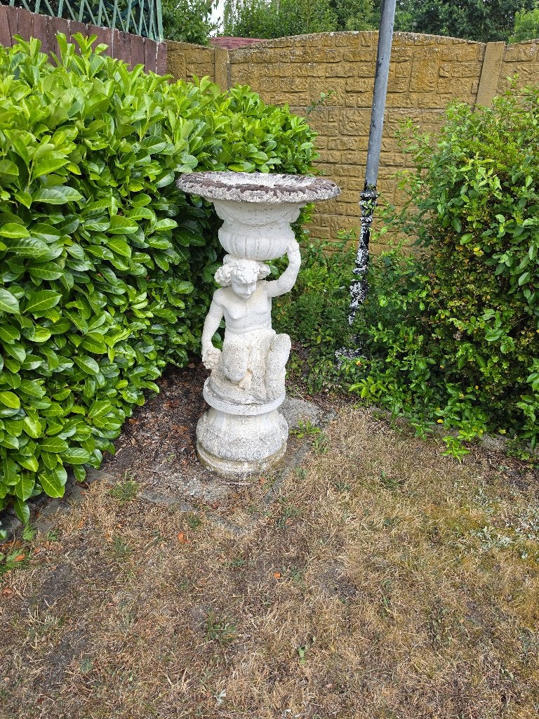 Betonnen tuinbeelden grieks romeins, Tuin en Terras, Ophalen, Gebruikt, Beton, Engelenbeeld