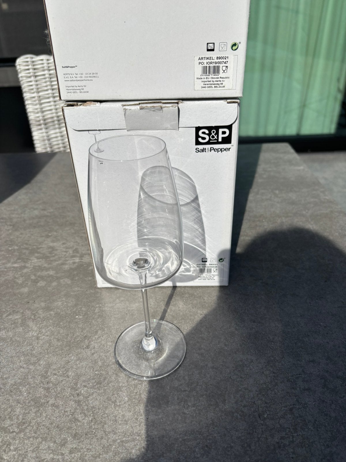 Salt & Pepper villa wijnglazen 42 cl (6 stuks), Ophalen of Verzenden, Zo goed als nieuw