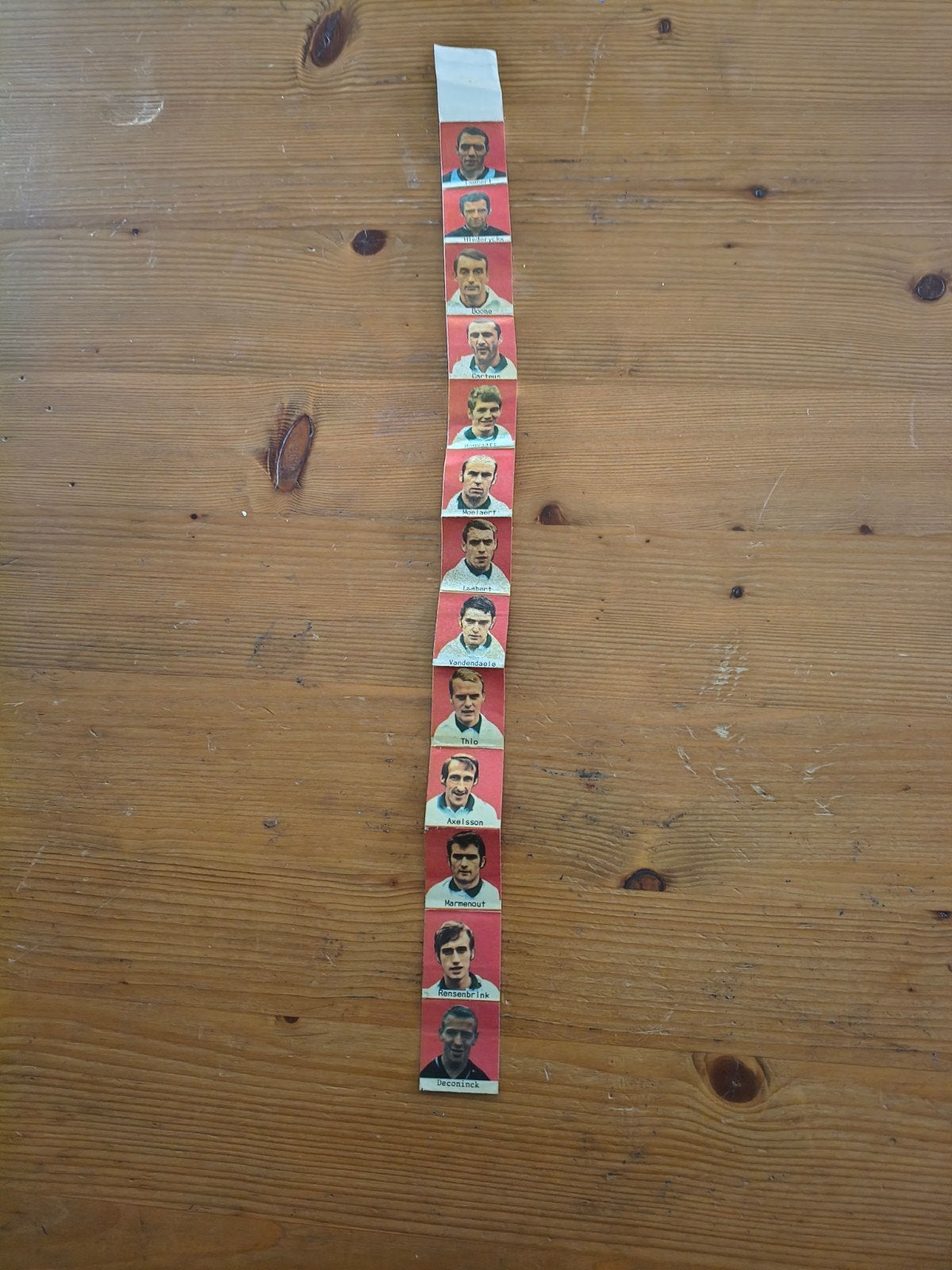 Stickerstrook Club Brugge 1970-1971, Collections, Articles de Sport & Football, Comme neuf, Affiche, Image ou Autocollant, Enlèvement