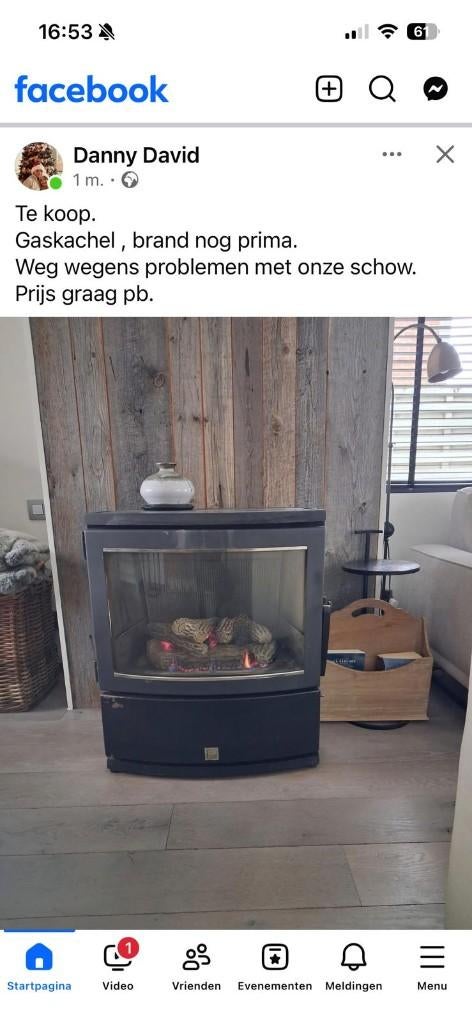 Gaskachel, Maison & Meubles, Poêles, Enlèvement, Autoportant, Gaz, Utilisé