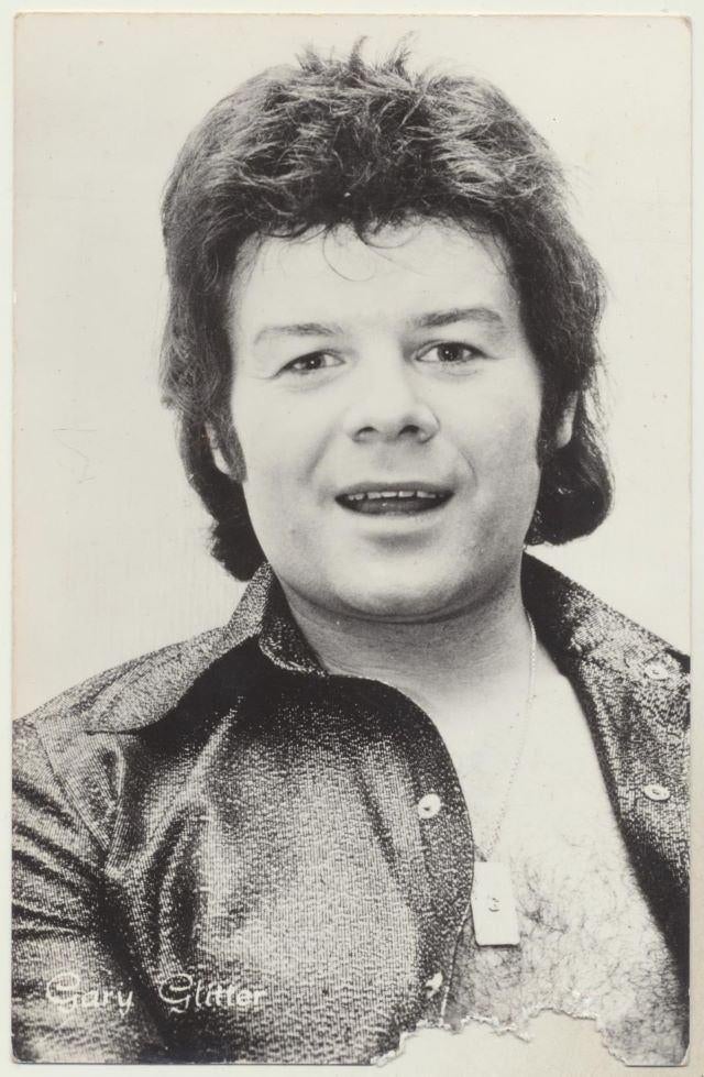 (m47) Gary Glitter, promotiefoto Muziek Parade, Verzenden