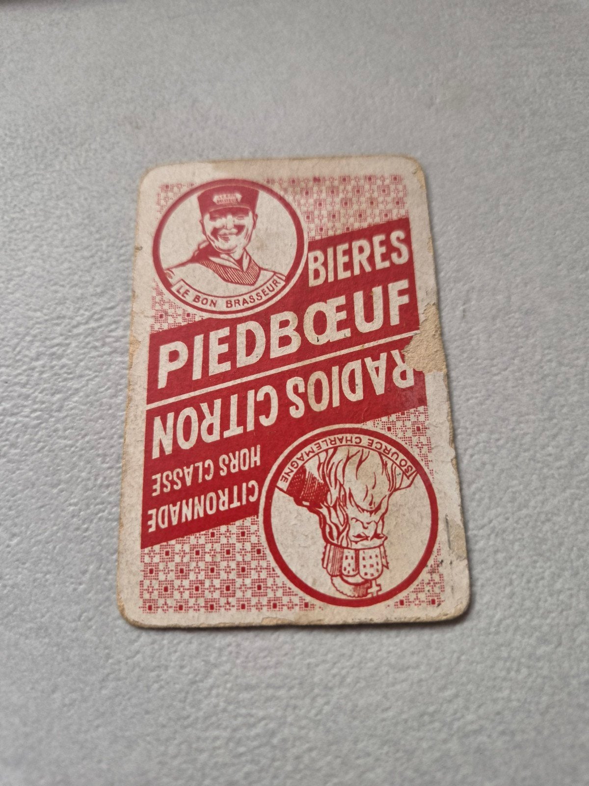 oude speelkaart bieres piedboeuf, Enlèvement ou Envoi