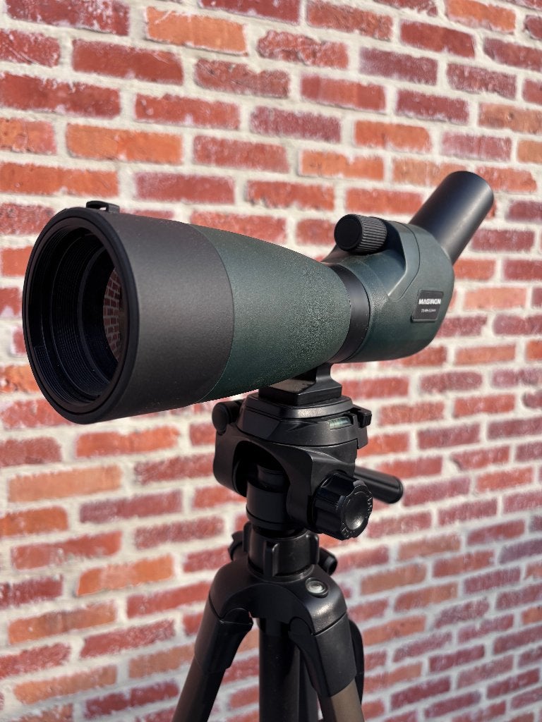Maginon Spotting Scope - 20-60x60mm, Ophalen, Zo goed als nieuw, 20x of meer, Porro (met knik)