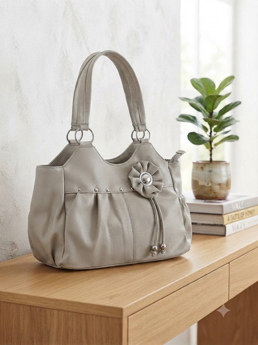 Sac à main style Y2K / Vintage – Couleur Beige / Taupe, Handtassen en Accessoires, Ophalen of Verzenden, Zo goed als nieuw, Beige