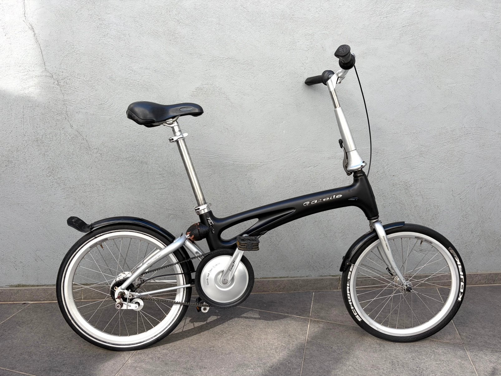 Unieke Gazelle Tranza Carbon vouwfiets, Fietsen en Brommers, Ophalen, Gebruikt, Terugtraprem, Gazelle