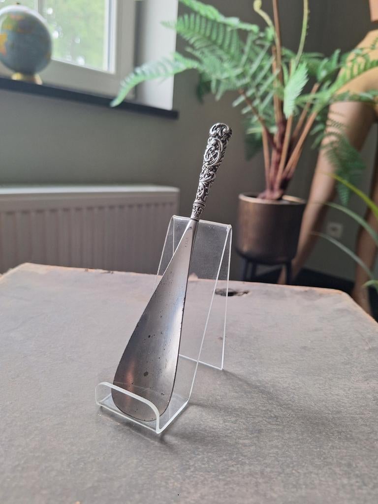 Antieke zilveren schoenlepel, Antiek en Kunst, Ophalen