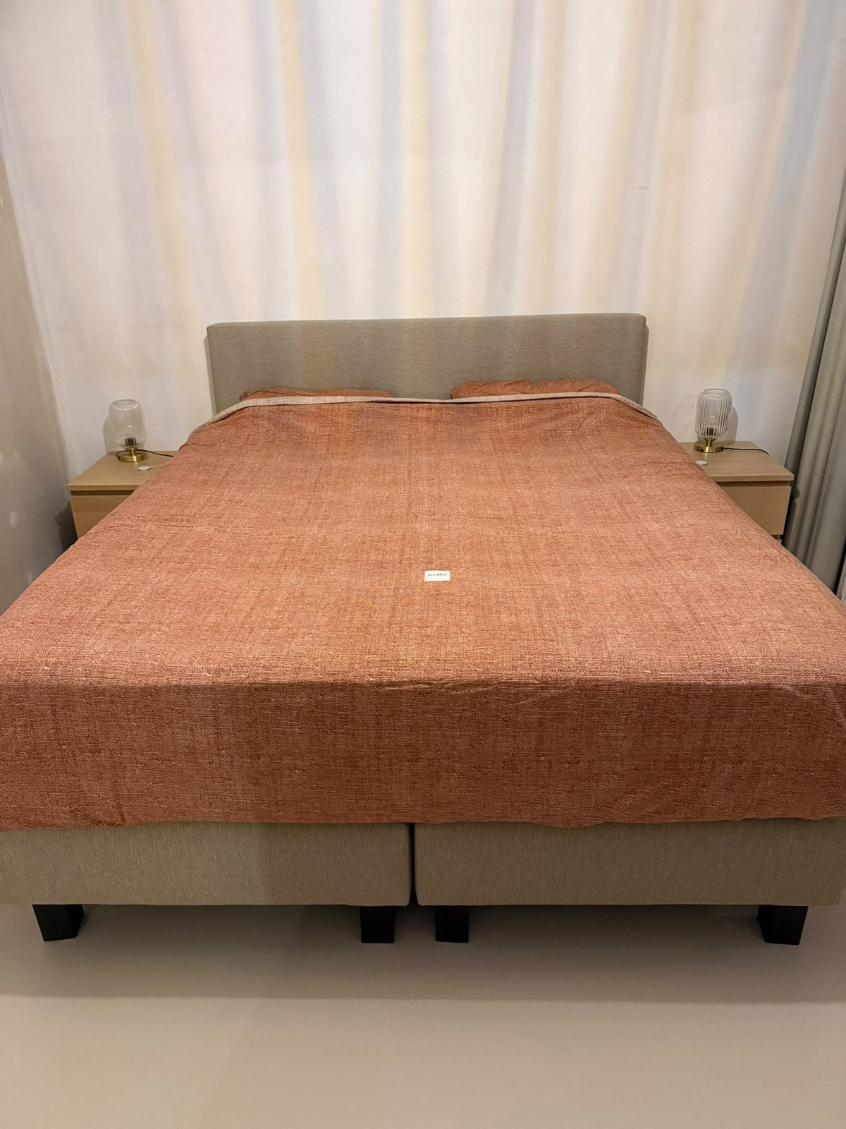Boxspring 180x210, Huis en Inrichting, Slaapkamer | Boxsprings, Ophalen, Tweepersoons, Zo goed als nieuw, Tijdloos