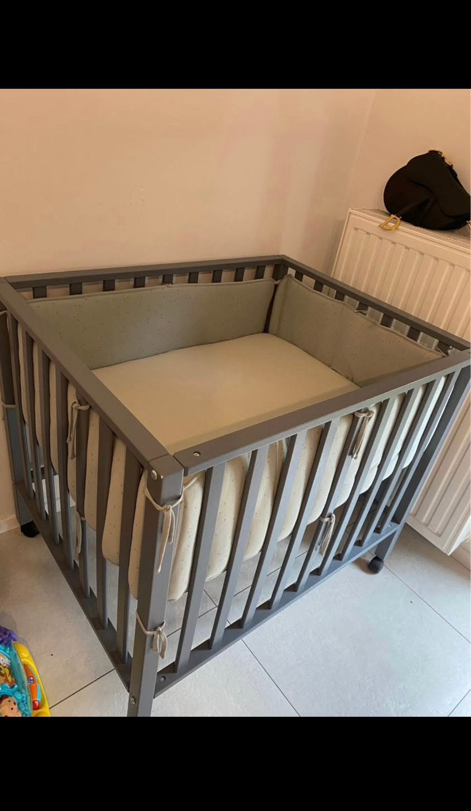 Park Amy moon grey op wielen., Ophalen, Zo goed als nieuw