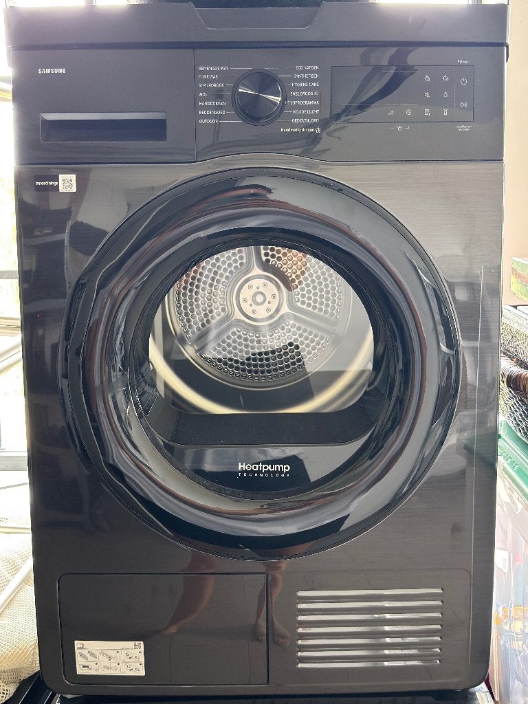 Droogkast SamsungDV90DG52A0ABEN (met wasmachine optie), Electroménager, Sèche-linge, Comme neuf, À condensation, Chargeur frontal