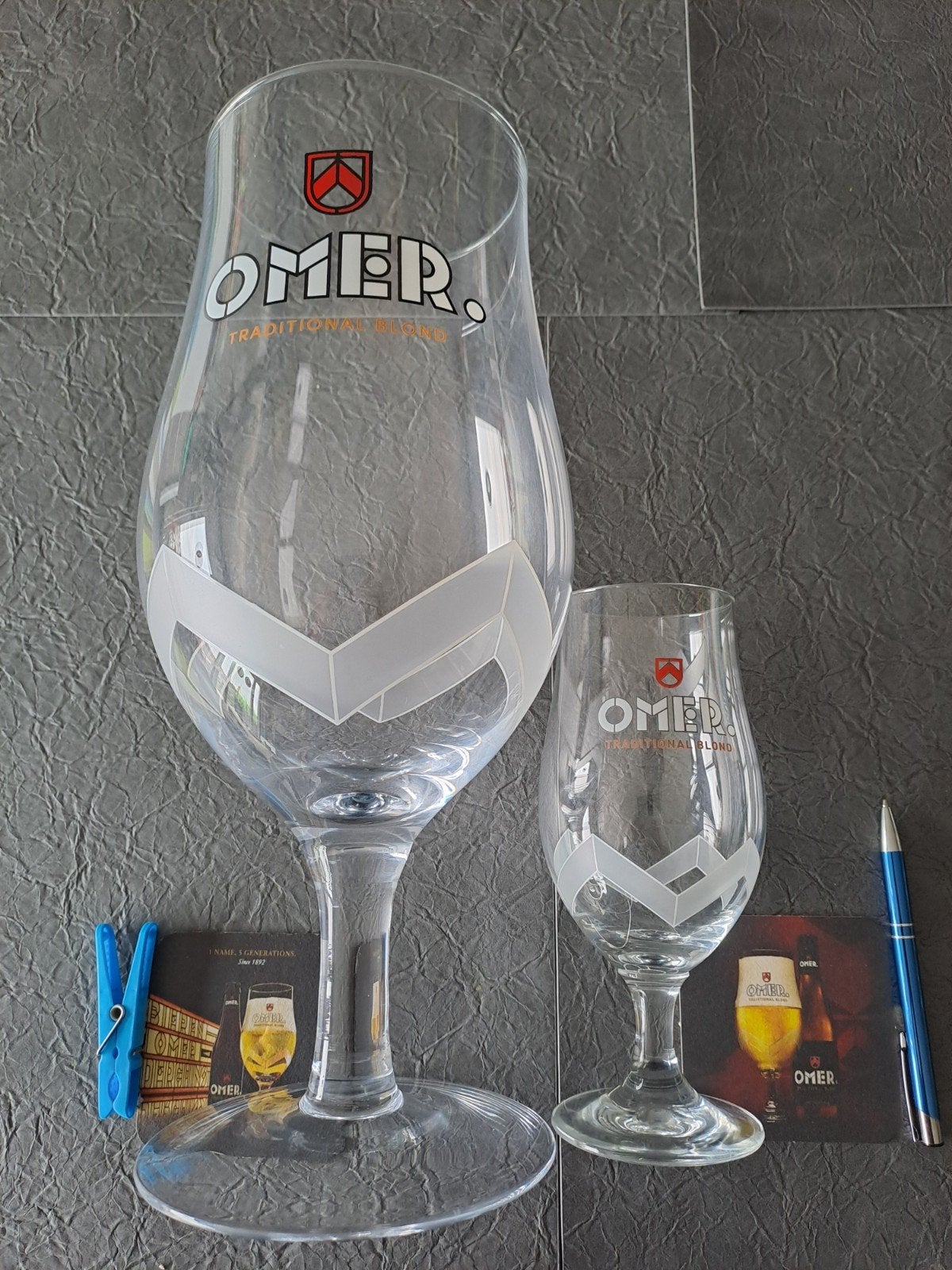 Verre Omer, grand verre de 3 litres à cause du double, Enlèvement ou Envoi
