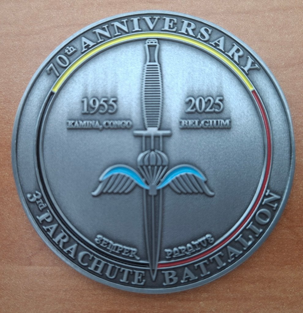 Coin, munt, penning 3 Para Parachutisten ABL Commando, Verzamelen, Verzenden, Landmacht, Embleem of Badge